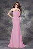 Robe demoiselle d'honneur longue naturel de sirène avec chiffon ruché - 22