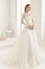 Abito da Sposa in Pizzo favola Spazzola Treno Sirena conservatore Coda a strascico watteau - 1