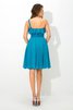 Robe demoiselle d'honneur naturel courte de princesse ligne a avec sans manches - 30