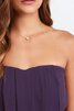 Abito da Damigella in Chiffon Elegante Lungo A-Line senza spalline - 3
