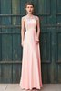Prinzessin Schaufel-Ausschnitt Satin Normale Taille Bodenlanges Ballkleid - 5