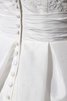 Zickzack Ausschnitt Ärmellos mini schlichtes Brautkleid mit Gürtel mit Bordüre - 6