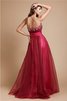 Vestido de Fiesta de Corte princesa de Corte-A en Organza de Largo de Natural - 2