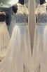 Schaufel-Ausschnitt Ewiges Prinzessin Luxus Brautkleid ohne Ärmeln - 1