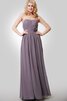 A-Linie Herz-Ausschnitt Ärmelloses Chiffon schlichtes Elegantes Brautjungfernkleid - 1