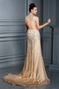 Robe de bal longue avec zip de princesse avec perle de tour de ceinture empire - 2