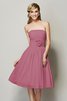 Trägerlos Ärmelloses Prinzessin Bescheidenes Kurzes Brautjungfernkleid - 27