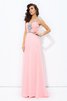 Chiffon Breiter Träger Anständiges Abendkleid mit Perlen ohne Ärmeln - 3