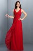 Robe demoiselle d'honneur longue plissage ligne a avec chiffon grandes bretelles - 23