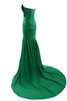 Keine Taille A-Line Chiffon Elegantes bodenlanges Abendkleid mit Reißverschluss - 8