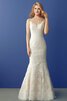 Clasico Vestido de Novia de Corte Sirena de Hasta el suelo de Encaje Adorno - 1