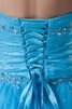 Gerüschtes Juwel Ausschnitt Duchesse-Linie Quinceanera Kleid mit Rücken Schnürung - 7
