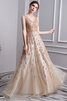 Unverwechselbar Normale Taille Bodenlanges Sexy Ballkleid mit Kristall - 1