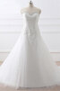 Normale Taille Fabelhaft Prinzessin Brautkleid aus Spitze mit Applike - 1