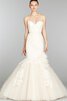 Vestido de Novia de Encaje Adorno de Hasta el suelo de Apliques de Espalda Descubierta - 1