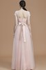 A Linie Prinzessin Normale Taille Brautjungfernkleid mit Schleife mit Gürtel - 36