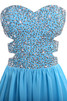 Elegante Vestido de Fiesta de Corte princesa de Sala de Escote sin tirantes - 3