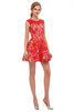 Abito da cocktail a-line mini bella naturale decorato semplice - 4