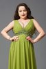 Ärmelloses Reißverschluss A Linie Empire Taille Ballkleid für Übergröße - 7