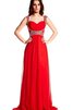 Robe de bal simple col élisabéthain de traîne courte avec chiffon avec zip - 1