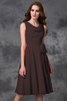 Abito da Damigella Naturale Principessa in Chiffon A-Line Cerniera - 7