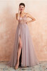 Abito da ballo in tulle a sala moderno senza maniche incantevole sensuale - 2