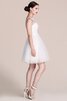 Robe de graduation simple courte avec sans manches appliques en tulle - 2