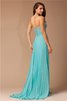 Empire Taille Ärmellos Chiffon Sittsames Abendkleid mit Reißverschluss - 2