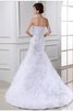 Robe de mariée longue de bustier de traîne moyenne avec perle avec sans manches - 2