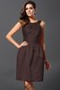 Robe demoiselle d'honneur naturel de princesse avec zip a-ligne en satin - 10