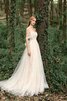 Halle Garten Charmant Glamouröses Brautkleid mit Knöpfen - 5