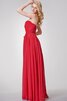 Robe demoiselle d'honneur facile en chiffon a-ligne avec sans manches ruché - 2