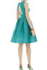 Robe demoiselle d'honneur bref manche nulle en satin trou de serrure ligne a - 2