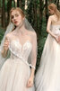 Abito da sposa cuore a-line a terra all aperto fantastico naturale - 2