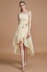 Geschichtes One Schulter Prinzessin Rocklänge-asymmetrisches Mini Brautjungfernkleid - 11