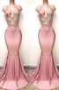 Vestido de Fiesta de Fabuloso de Encaje Adorno de Natural de Sin mangas - 1
