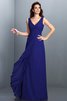 Robe demoiselle d'honneur longue plissage ligne a avec chiffon grandes bretelles - 25