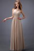Sencillo Vestido de Dama de Honor de Imperio de Criss Cross de Plisado de Escote Corazón - 1