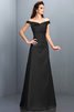 Robe demoiselle d'honneur longue en satin avec zip longueur au ras du sol en forme - 2