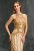 Vestido de Noche de Abalorio de Cremallera de Escote con cuello Alto de Largo - 5