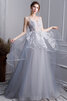 Robe de bal jusqu'au sol noble en satin romantique exclusif - 3