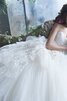 Vestido de Novia de Corte Evasé en Tul de Hasta el suelo de Espalda Descubierta - 3