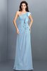 Ärmellos Chiffon Drapiertes One Schulter Bodenlanges Brautjungfernkleid - 18