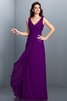 Robe demoiselle d'honneur longue plissage ligne a avec chiffon grandes bretelles - 13