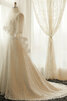 Robe de mariée a eglise longueru au niveau de sol rêveur luxueux naturel - 4