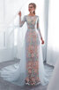 Robe de mariée avec broderie élégant col u profond spécial extraodinaire - 5