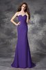 Robe demoiselle d'honneur longue naturel de sirène avec chiffon ruché - 24