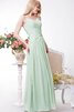 Abito da Damigella Senza Maniche con Piega in Chiffon A-Line moda Conotta - 4