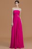 Robe demoiselle d'honneur naturel a-ligne avec chiffon de bustier de princesse - 6