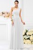 Ärmelloses Empire Taille Prinzessin Ein Träger Brautjungfernkleid aus Chiffon - 29